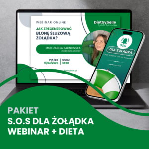 Pakiet S.O.S dla żołądka webinar + dieta